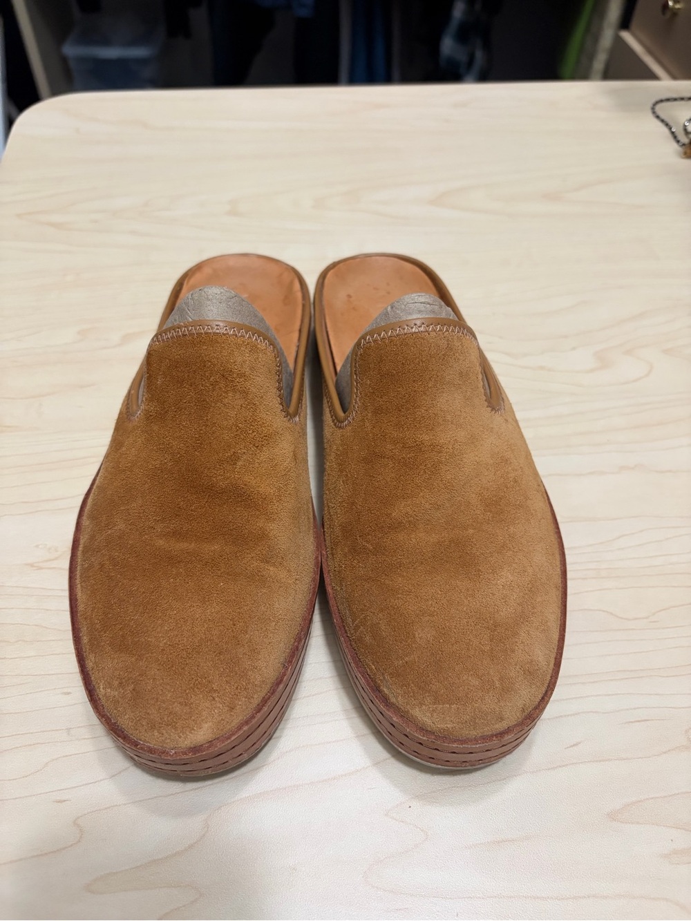 Vince Women's Suede Slip-On Loafers - Orange/Tan